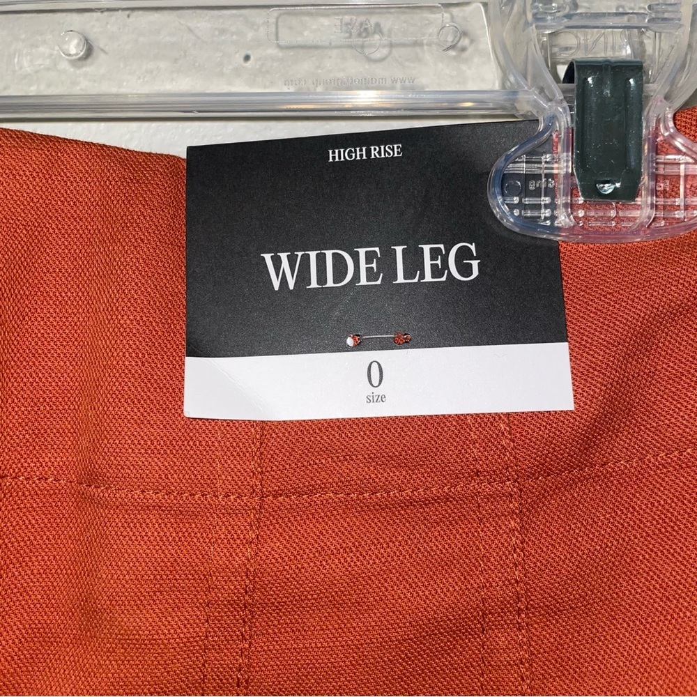 Future Collective Target Rust Orange Pants Wide Leg High Waist Fall Size 0 NEW - Picture 6 of 16
